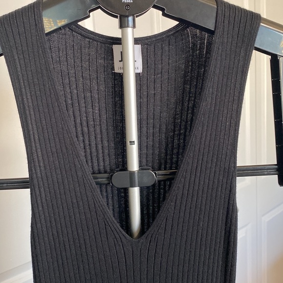 Sz M🇨🇦Like New John + Jenn  Colab Black Heavy Knit Dress Tiered Ruffle Hem. - Picture 5 of 9